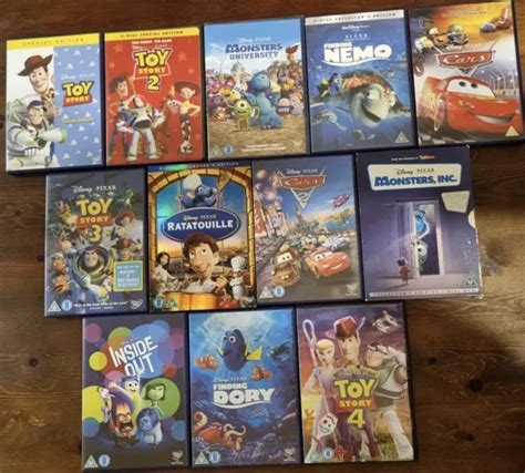 DISNEY PIXAR DVD Bundle Toy Story Nemo Cars Ratatouille Monsters Inc Inside Out EUR 16,30 ...