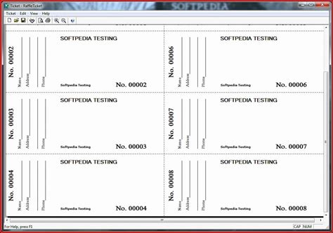 Free Excel Raffle Ticket Template | Images and Photos finder