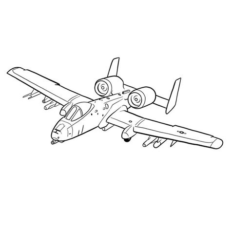 How to draw A-10 Thunderbolt II | Guided drawing, Drawings, Easy drawings