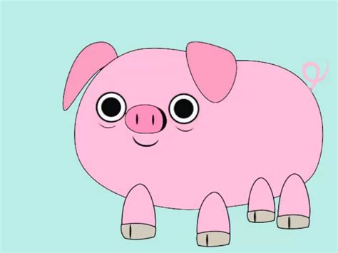 How To Draw A Pig | Cartoon drawings of animals, Pig cartoon, Easy ...