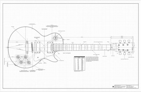 Gibson Les Paul Guitar Templates | Electric Herald