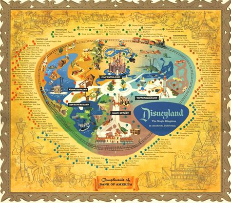 Insights and Sounds: Vintage Disneyland Map