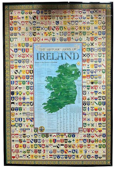 Ireland Family Coat of Arms - Poster Print at IrishShop.com ...