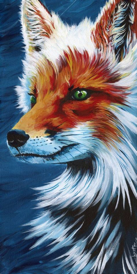 Fox Print Fox Canvas Fox Art Fox Painting Fox Wall Art - Etsy ...