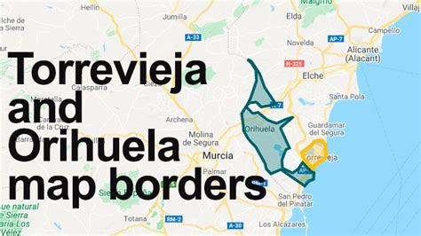 Municipal borders of Torrevieja and Orihuela