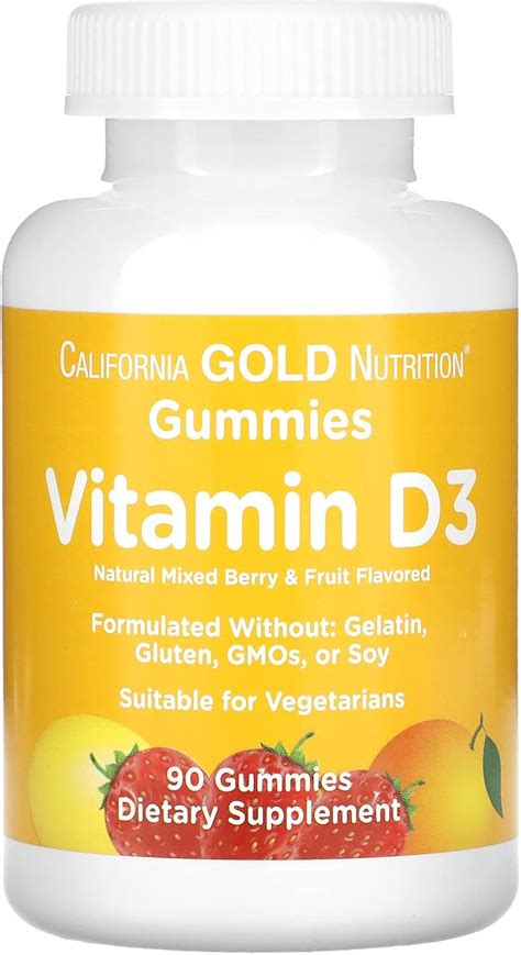 California Gold Nutrition Vitamin D3 Gummies, No Nepal | Ubuy