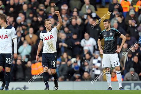 Harry Kane Tottenham Hotspur Celebrates Scoring Editorial Stock Photo ...