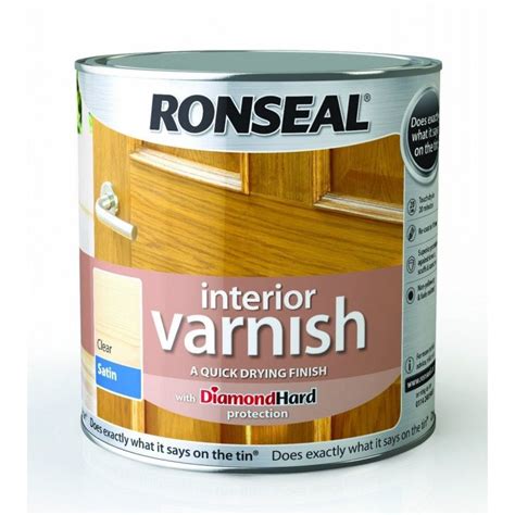 Ronseal Clear Satin Diamond Hard Interior Quick Dry Varnish 2.5l - Uncategorised from Wallpaper ...