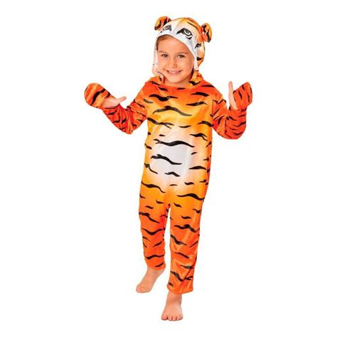 Tiger Kids Deluxe Hooded Costume Multicoloured