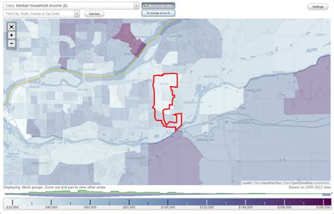 Silvis, Illinois (IL) income map, earnings map, and wages data