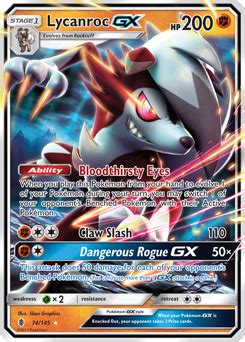 Lycanroc-GX | SM—Guardians Rising | TCG Card Database | Pokemon.com