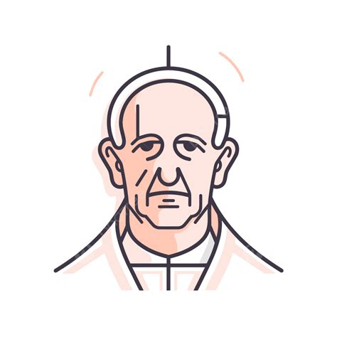 Pope Icon With A White Background Vector, Pope, Lineal Icon, Flat Icon PNG and Vector with ...