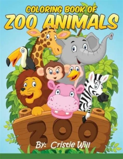 COLORING BOOK OF Zoo Animals $9.54 - PicClick