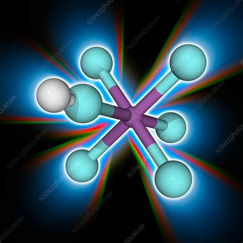 Fluoroantimonic acid chemical compound molecule - Stock Image - F017/0375 - Science Photo Library