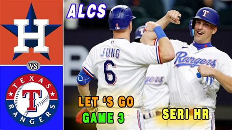 Astros vs. Rangers ALCS TODAY Game 3 Full Highlights (10/18/23) | MLB Highlights 2023 - YouTube