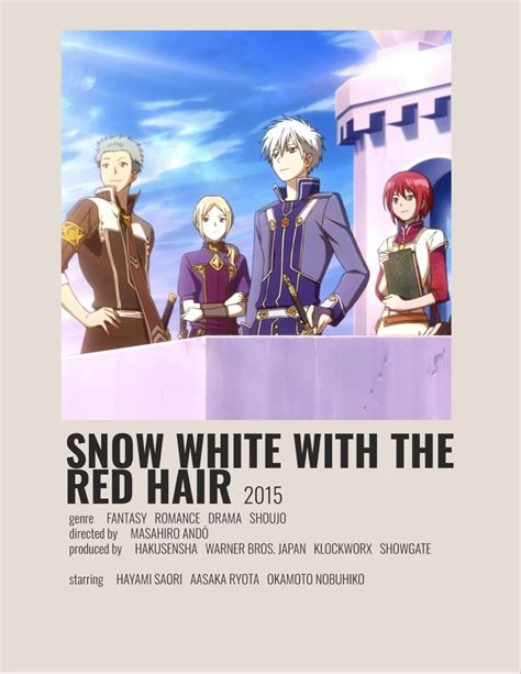 Snow White with the red hair minimalist poster | Anime canvas, Anime ...