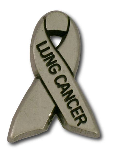 Lung Cancer Awareness Ribbon Pin | StockPins.com