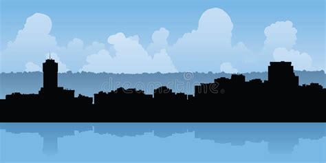 Hamilton, Ontario Skyline stock illustration. Illustration of ...