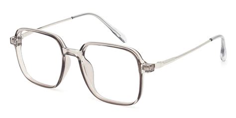 Faithe - Square Grey Glasses for Men & Women - Lensmart