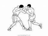 Boxing 1 Coloring Page For Kids  Free Printable Pages sketch template