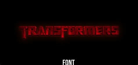 Transformers Font Style - Graphic Pie