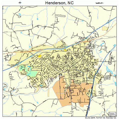 Henderson North Carolina Street Map 3730660