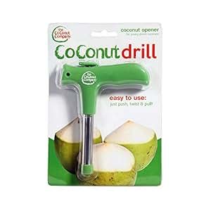 Coconut Drill, Coconut Opener Tool, Coconut Drill Tool (Green): Amazon.co.uk: Kitchen & Home