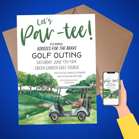 Editable Golf Outing Invitation Instant Download Golf - Etsy