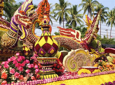 Flower Festival in Chiang Mai, Thailand jigsaw puzzle in Flowers ...