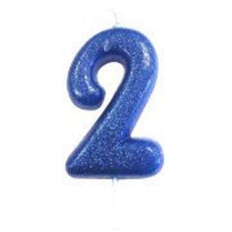 Number 1 Blue Glitter Candle 1st Birthday Candles Birthday | Etsy UK