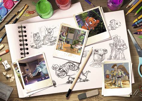 Sketches - Disney / Pixar, 1000 Pieces, Ravensburger | Puzzle Warehouse