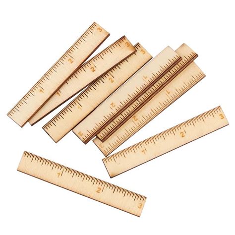 Mini Craft Wood Rulers - Teachers Supplies - Kids Crafts - Craft Supplies - Factory Direct Craft