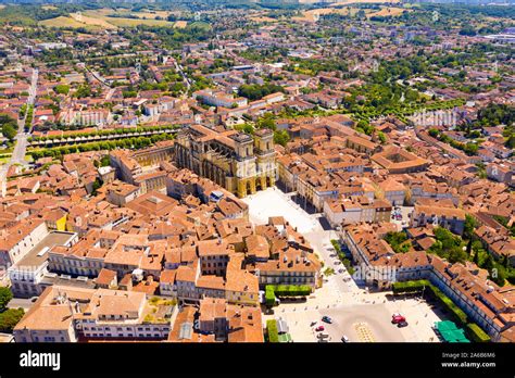 Aerial view on the city Auch. France Stock Photo - Alamy