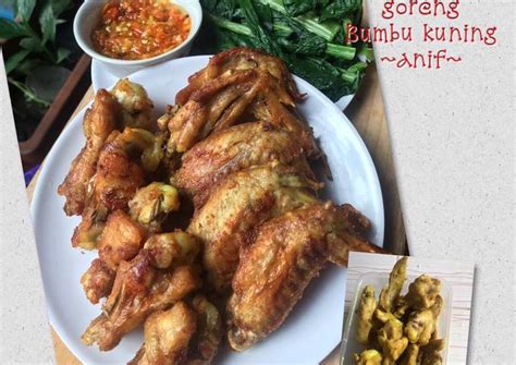 Resep Sayap Ayam Goreng Bumbu Kuning oleh anif agustina - Cookpad