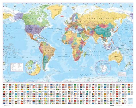 World Map Mini Poster – Calendar Store