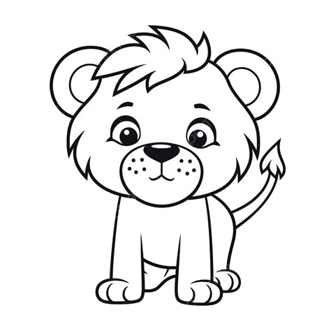 Coloring Pages Animated Baby Lion Coloring Page For K - vrogue.co