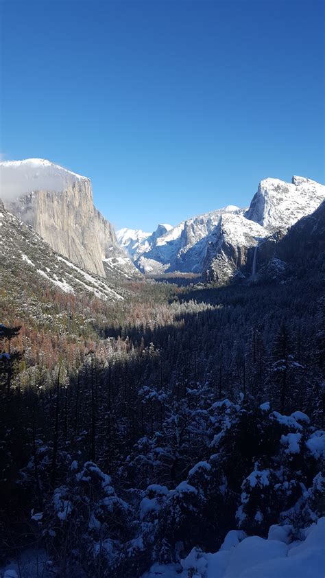 My first winter Tunnel View : r/Yosemite