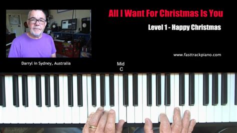 All I Want For Christmas Is You - Piano Lesson - YouTube