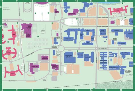 Michigan State University Campus Map Printable