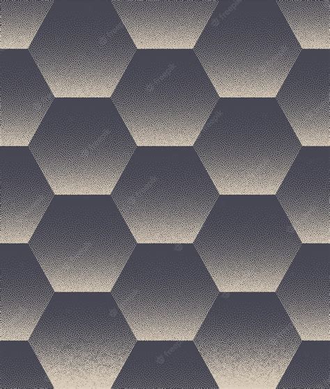 Premium Vector | Honeycomb grid structure seamless pattern vector grainy abstract background