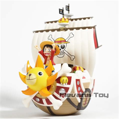 Anime One Piece Luffy & Thousand Sunny Ship Boat PVC Action Figure ...