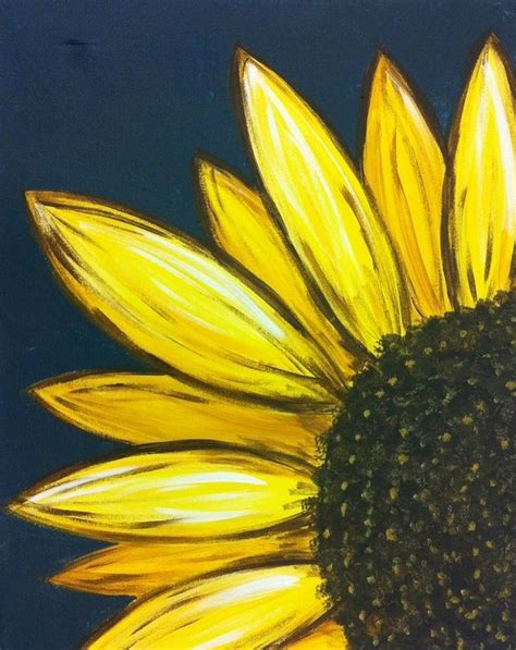 Sunflower canvas paintings, Art painting, Sunflower painting