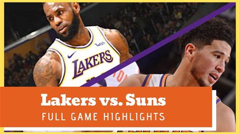 Lakers vs Suns Best Game Highlights (Condensed)! Jan 1, 2020 NBA ...