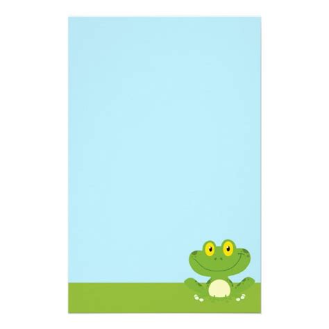 Frog Stationery Paper | Zazzle