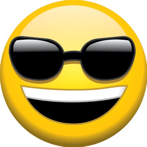 Sunglasses Emoji Transparent Background | PNG Mart