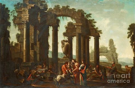 Peleus Consigning Achilles To Chiiron Painting by Celestial Images - Fine Art America