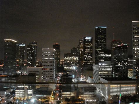 "Houston Skyline At Night 1" by vmcwill | Redbubble