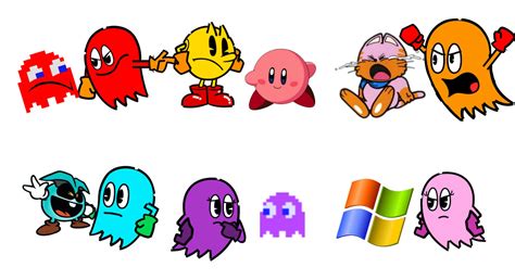 Video games meet Pac-Man Characters by Shipman84 on DeviantArt