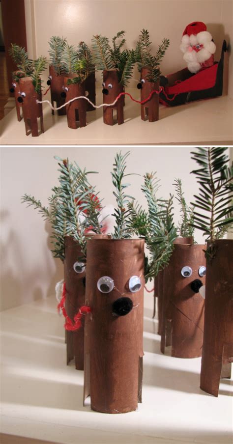 Christmas Crafts Using Toilet Paper Rolls