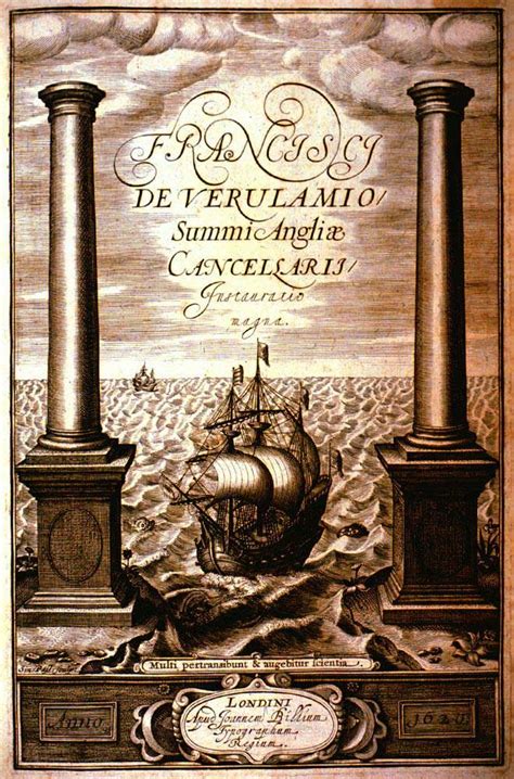 Frontispiece for Novum Organum by Francis Bacon. | Masonic art, History, Greek culture